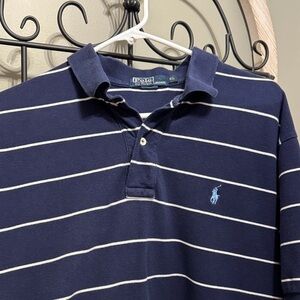 Polo by Ralph Lauren Men's Navy Striped Shirt XL